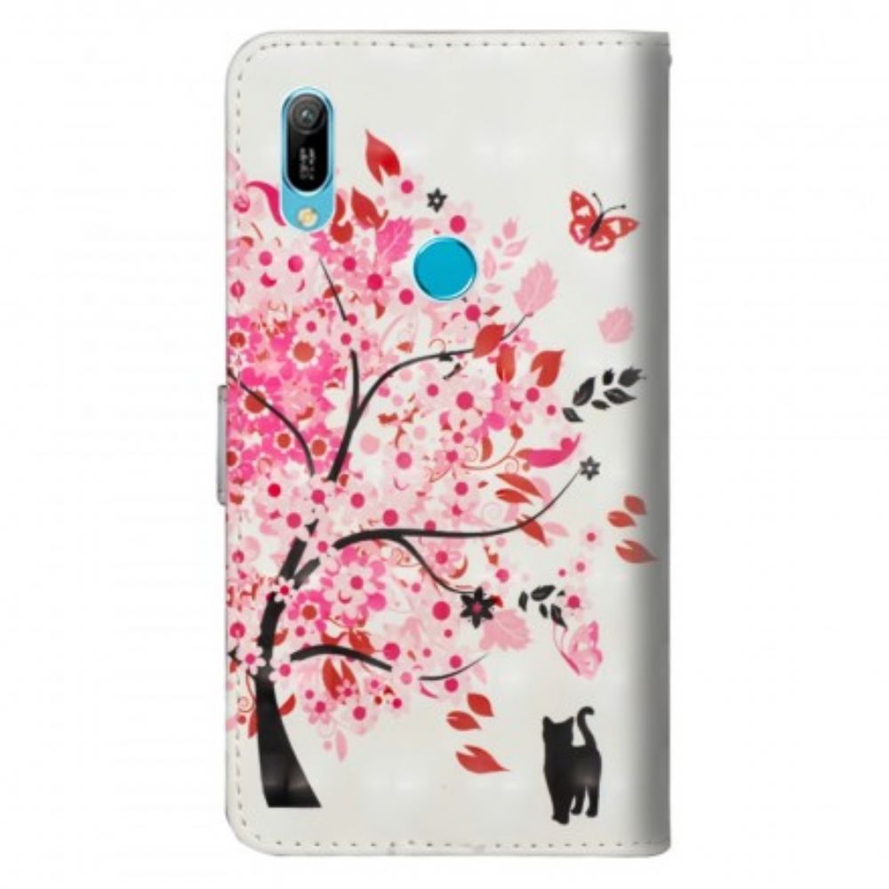 Flip Case Für Huawei Y6 2024 / Honor 8A Rosa Baum