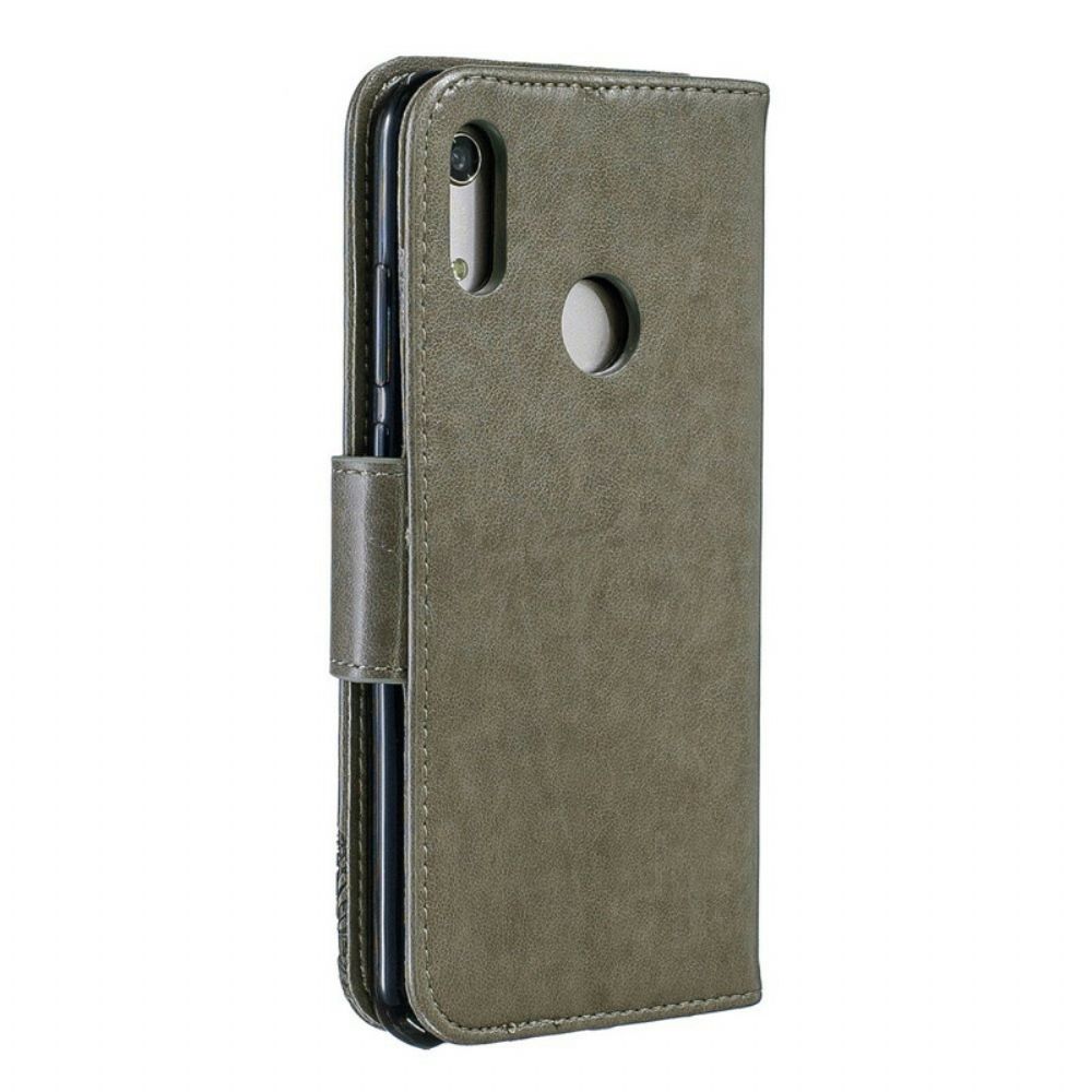 Flip Case Für Huawei Y6 2024 / Honor 8A Flip Case Schmetterlinge Und Schräge Klappe
