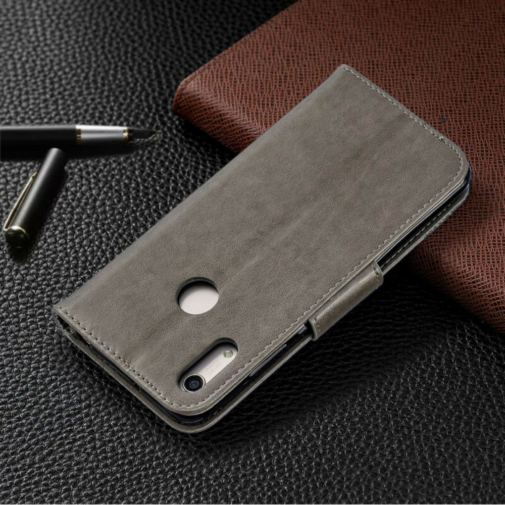 Flip Case Für Huawei Y6 2024 / Honor 8A Flip Case Schmetterlinge Und Schräge Klappe