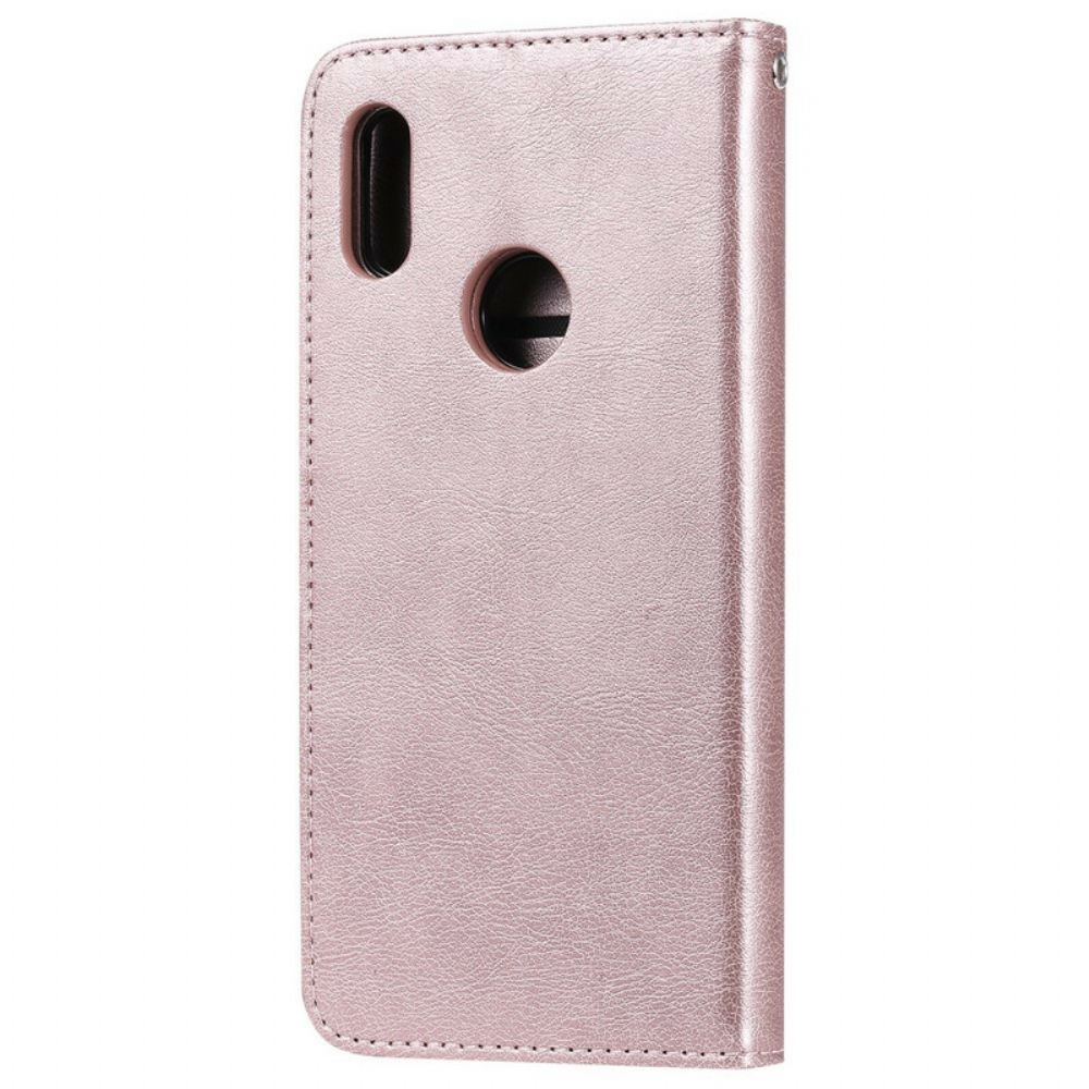 Hülle Flip Case Für Huawei Y6 2024 / Honor 8A Mit Kordel Abnehmbarer Riemen