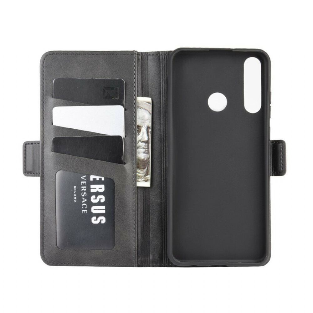 Lederhüllen Für Huawei Y6 2024 / Honor 8A Flip Case Doppelklappe