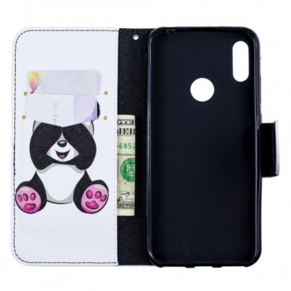 Lederhüllen Für Huawei Y6 2024 / Honor 8A Panda-spaß