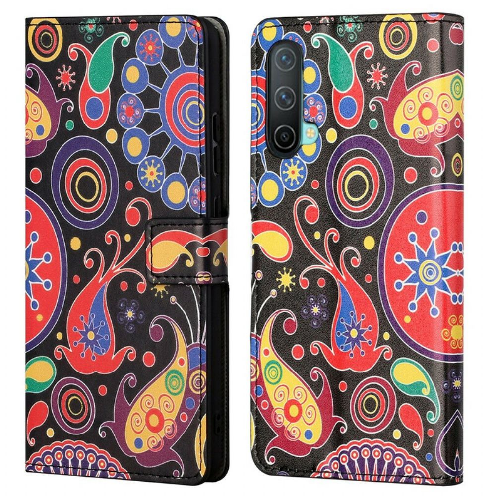 Flip Case Für OnePlus Nord CE 5G Galaxy-design