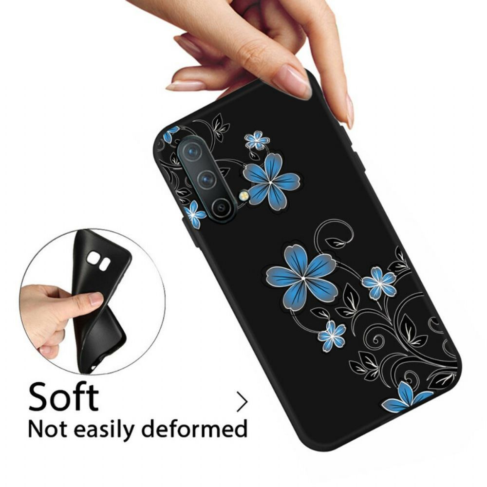 Handyhülle Für OnePlus Nord CE 5G Blaue Blumen