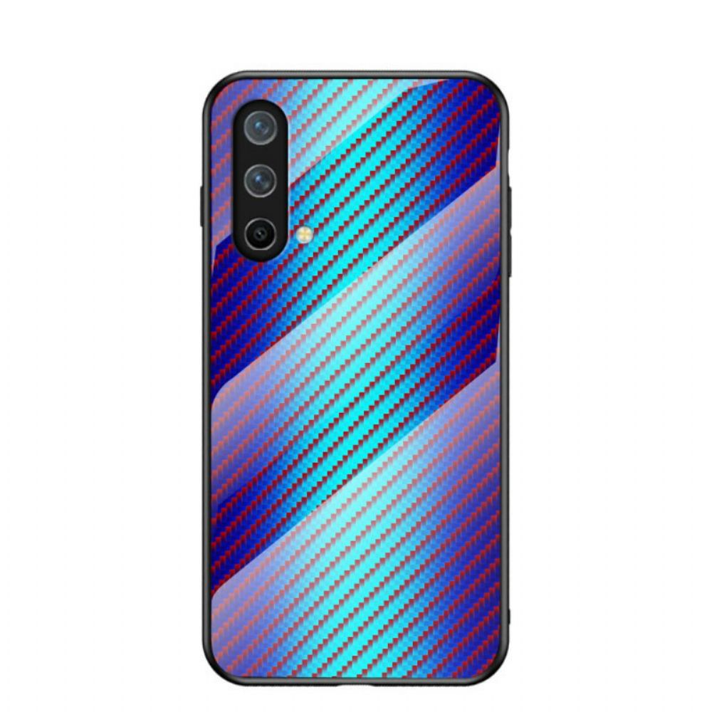Handyhülle Für OnePlus Nord CE 5G Kohlefaser-gehärtetes Glas