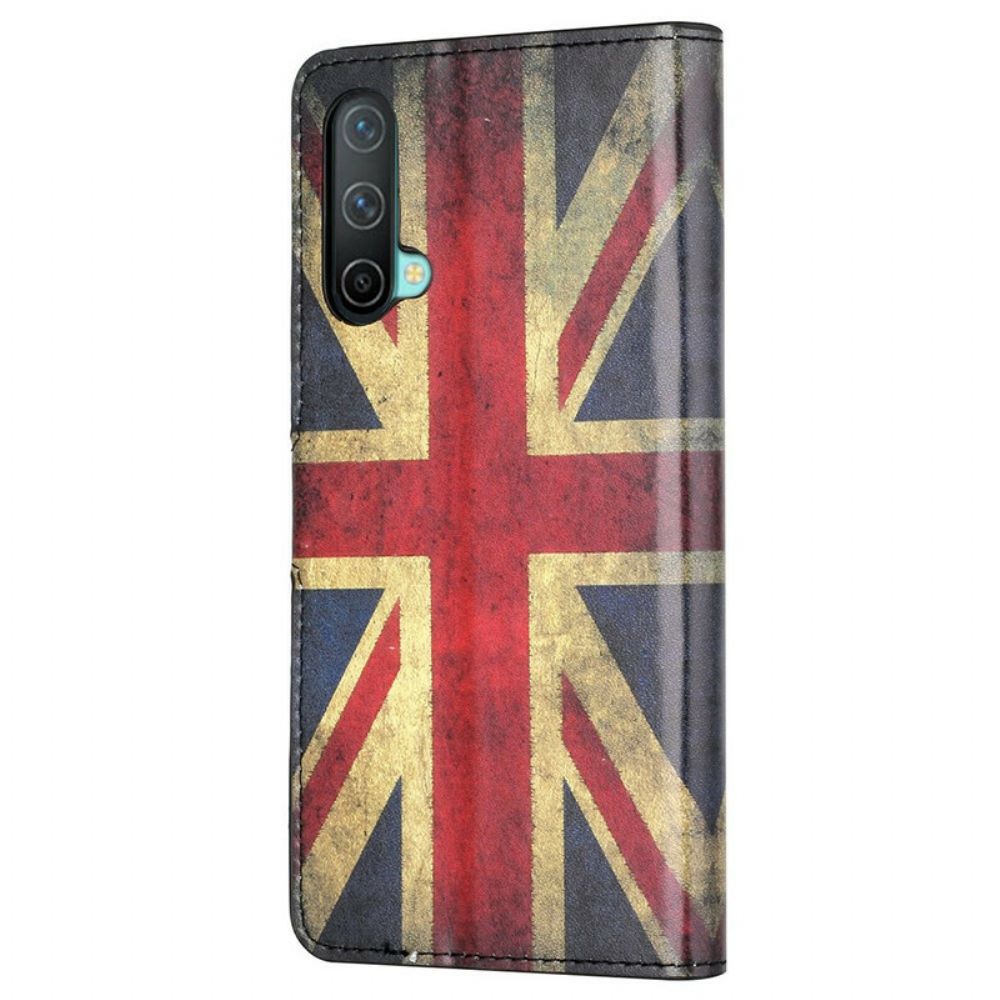 Lederhüllen Für OnePlus Nord CE 5G England-flagge