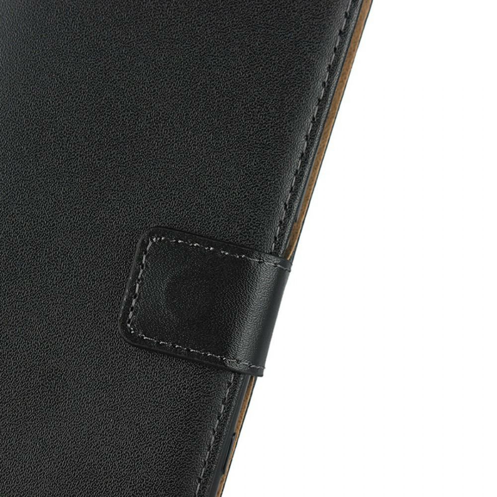 Flip Case Für Sony Xperia 5 II Einladung Aus Echtem Leder