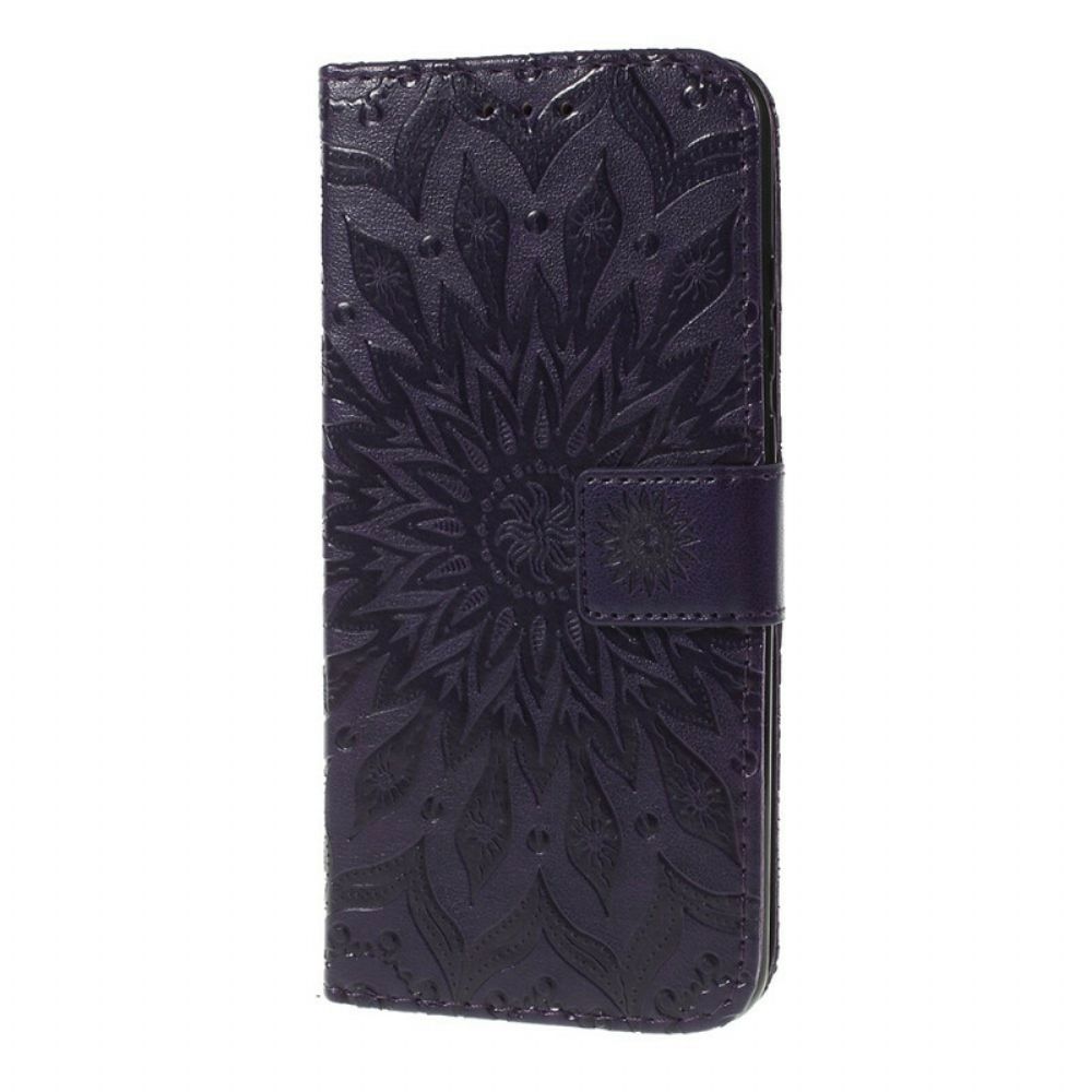 Lederhüllen Für Huawei P Smart Plus 2024 Mit Kordel Tanga Sonnenblume