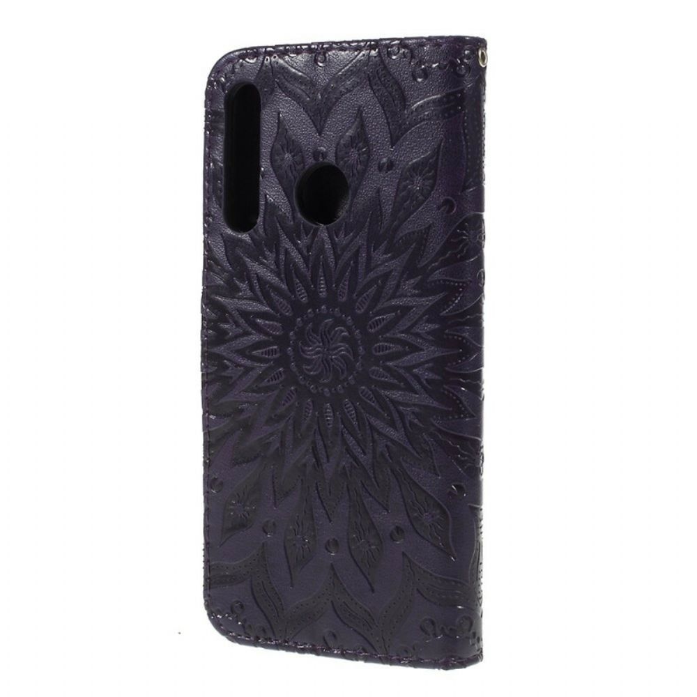 Lederhüllen Für Huawei P Smart Plus 2024 Mit Kordel Tanga Sonnenblume