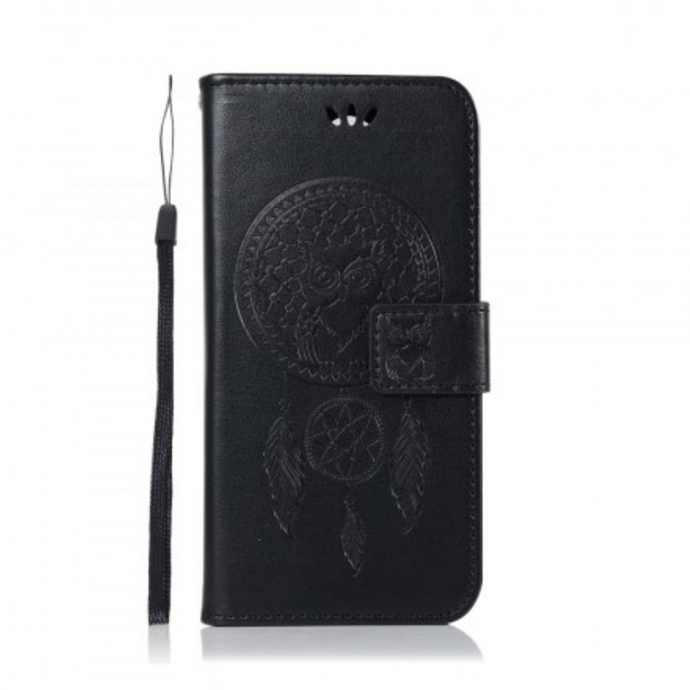 Lederhüllen Für Sony Xperia 1 Lederoptik Catch Dreams Owl