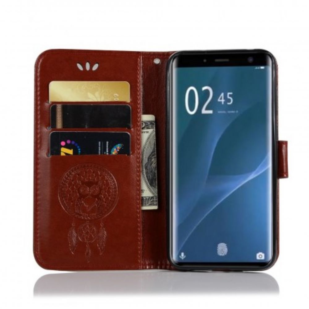 Lederhüllen Für Sony Xperia 1 Lederoptik Catch Dreams Owl