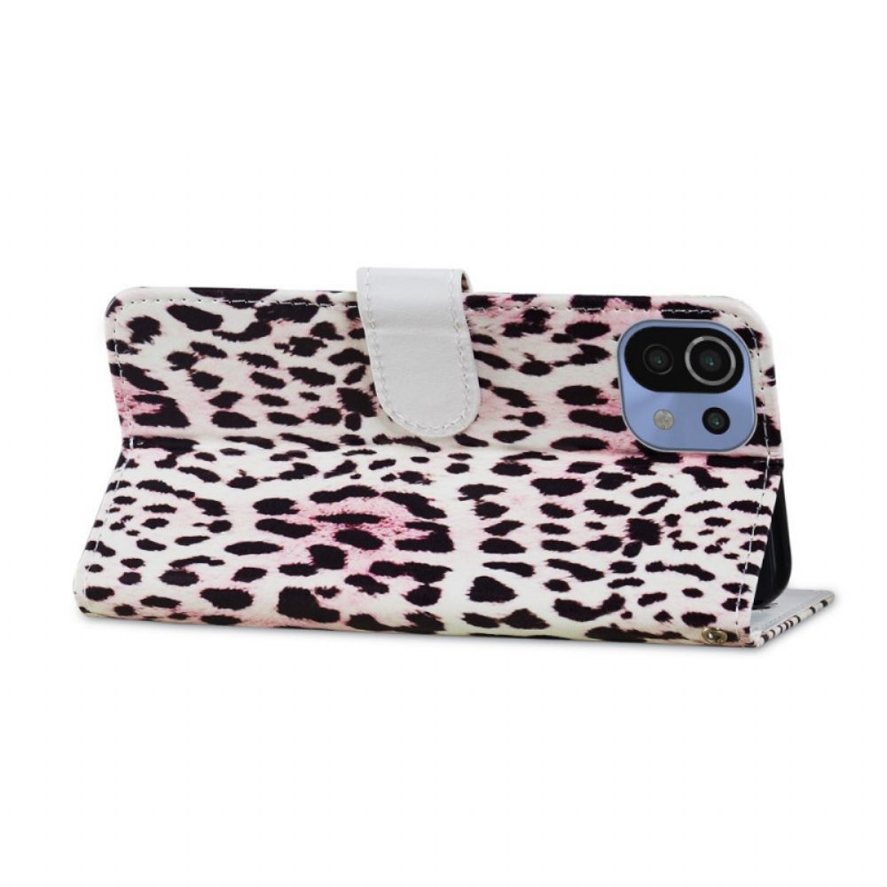 Flip Case Für Xiaomi Mi 11 Lite 5G NE / Mi 11 Lite 4G / 5G Leopardenmuster