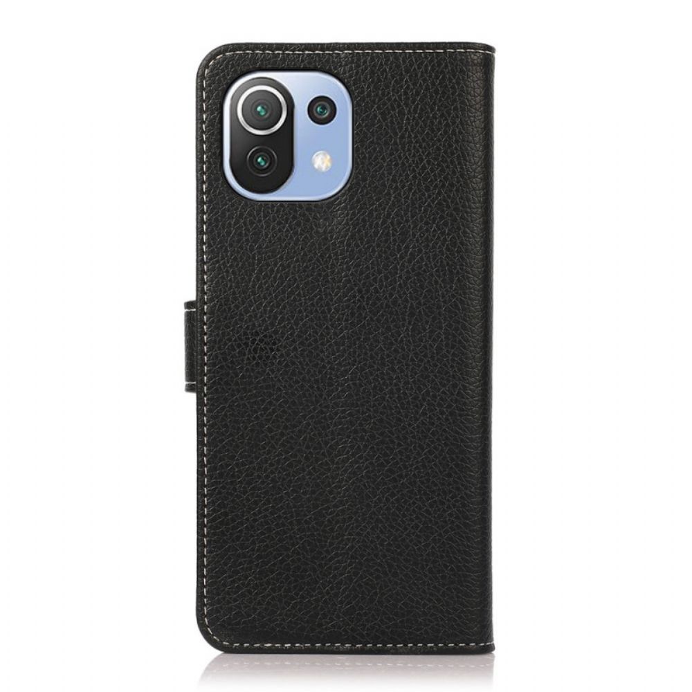 Flip Case Für Xiaomi Mi 11 Lite 5G NE / Mi 11 Lite 4G / 5G Litschi-textur