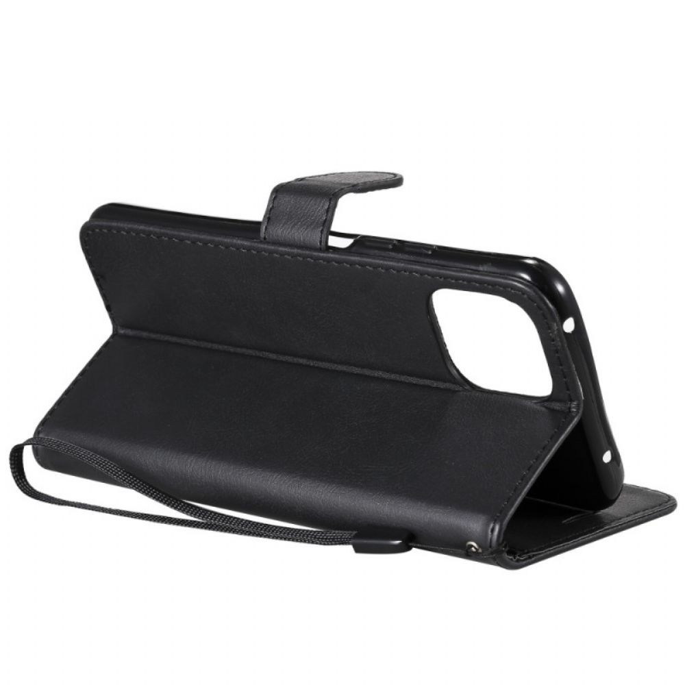 Flip Case Für Xiaomi Mi 11 Lite 5G NE / Mi 11 Lite 4G / 5G Mit Kordel Kunstlederarmband