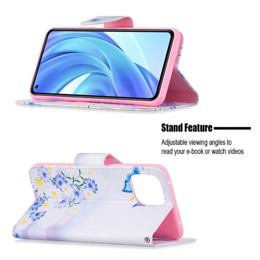 Flip Case Für Xiaomi Mi 11 Lite 5G NE / Mi 11 Lite 4G / 5G Traumschmetterlinge