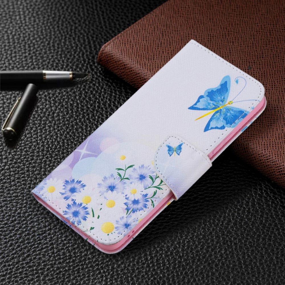 Flip Case Für Xiaomi Mi 11 Lite 5G NE / Mi 11 Lite 4G / 5G Traumschmetterlinge