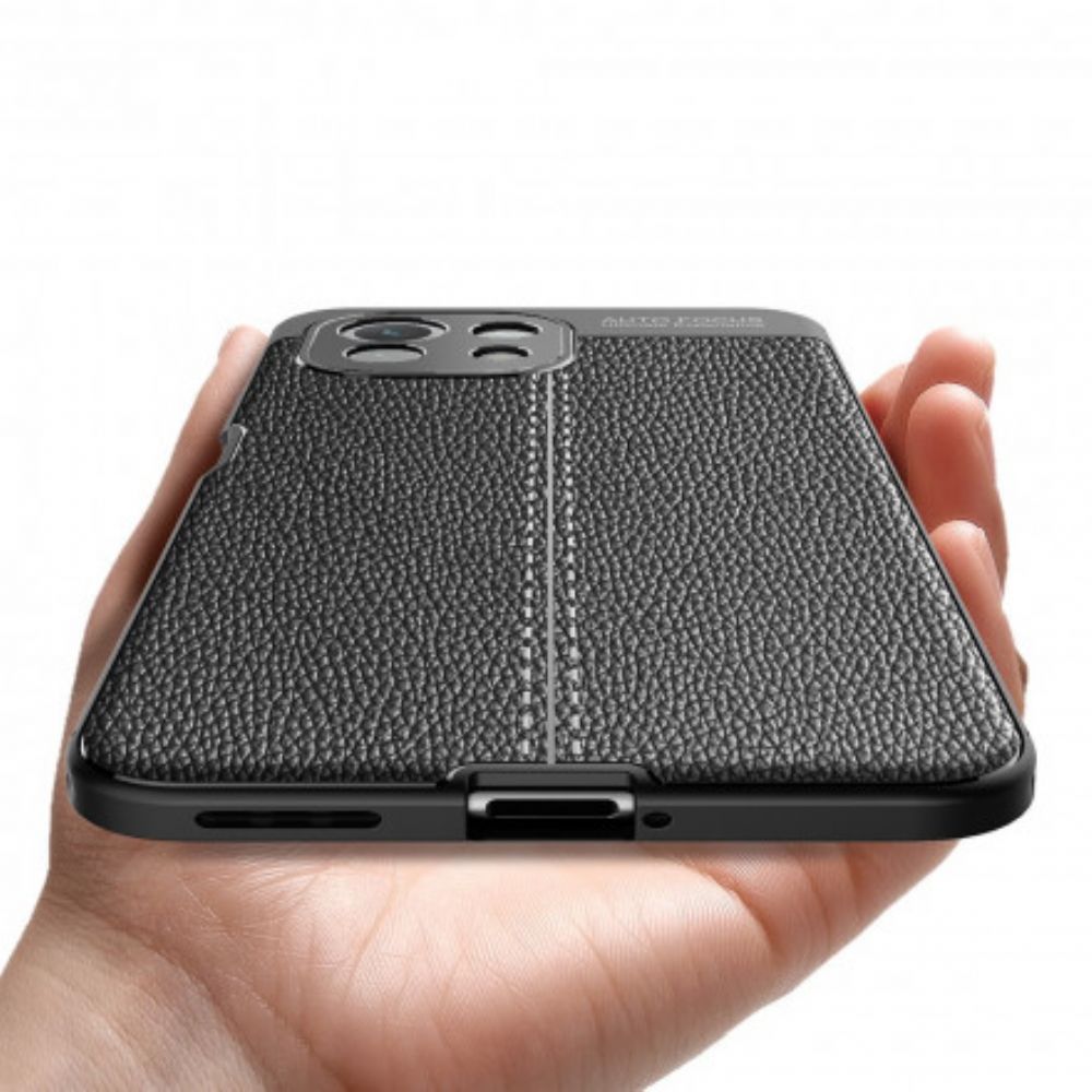 Handyhülle Für Xiaomi Mi 11 Lite 5G NE / Mi 11 Lite 4G / 5G Doppelte Linie Litchi-leder-effekt