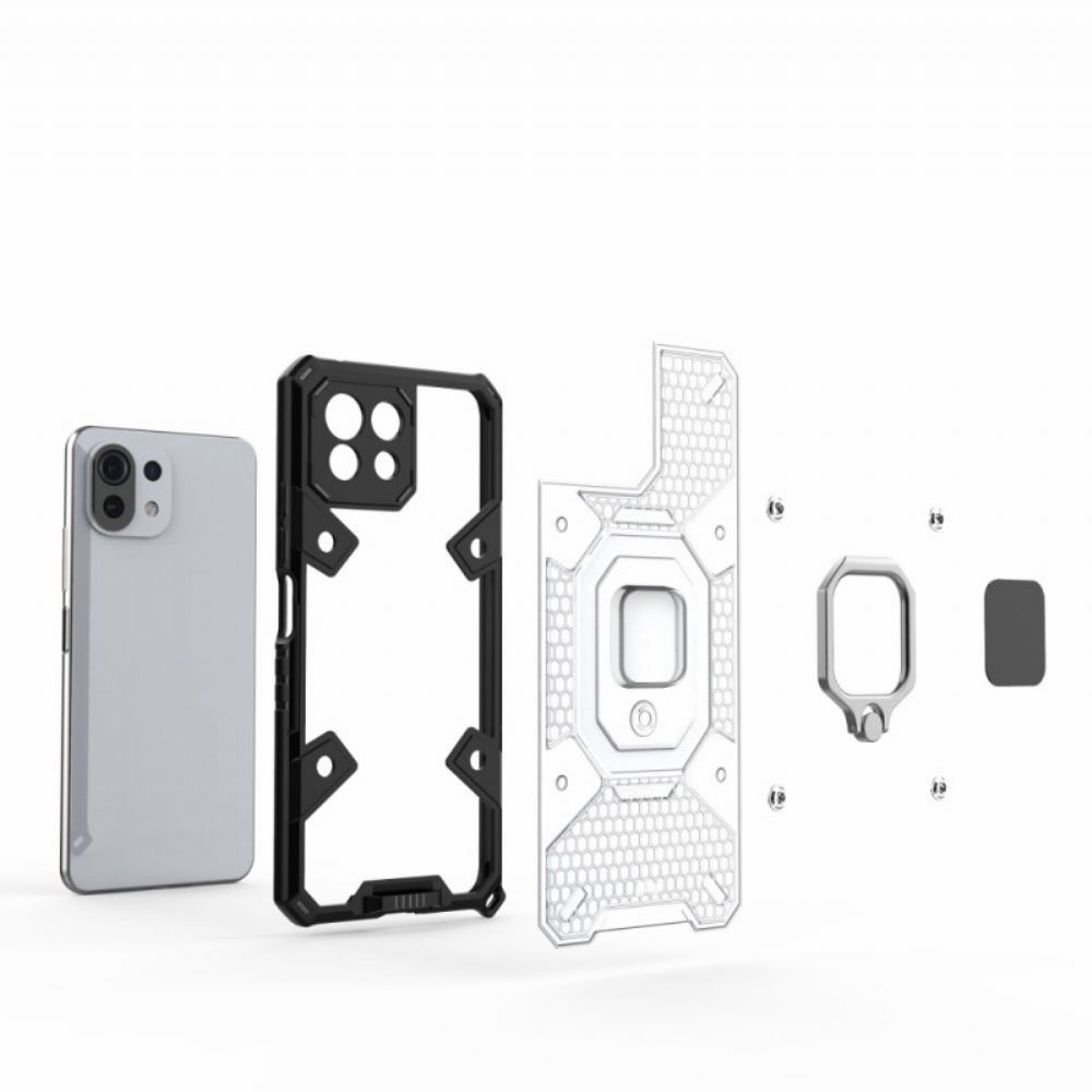 Handyhülle Für Xiaomi Mi 11 Lite 5G NE / Mi 11 Lite 4G / 5G Wabe Mit Ring
