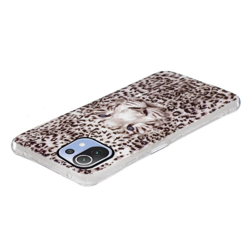 Hülle Für Xiaomi Mi 11 Lite 5G NE / Mi 11 Lite 4G / 5G Fluoreszierender Leopard