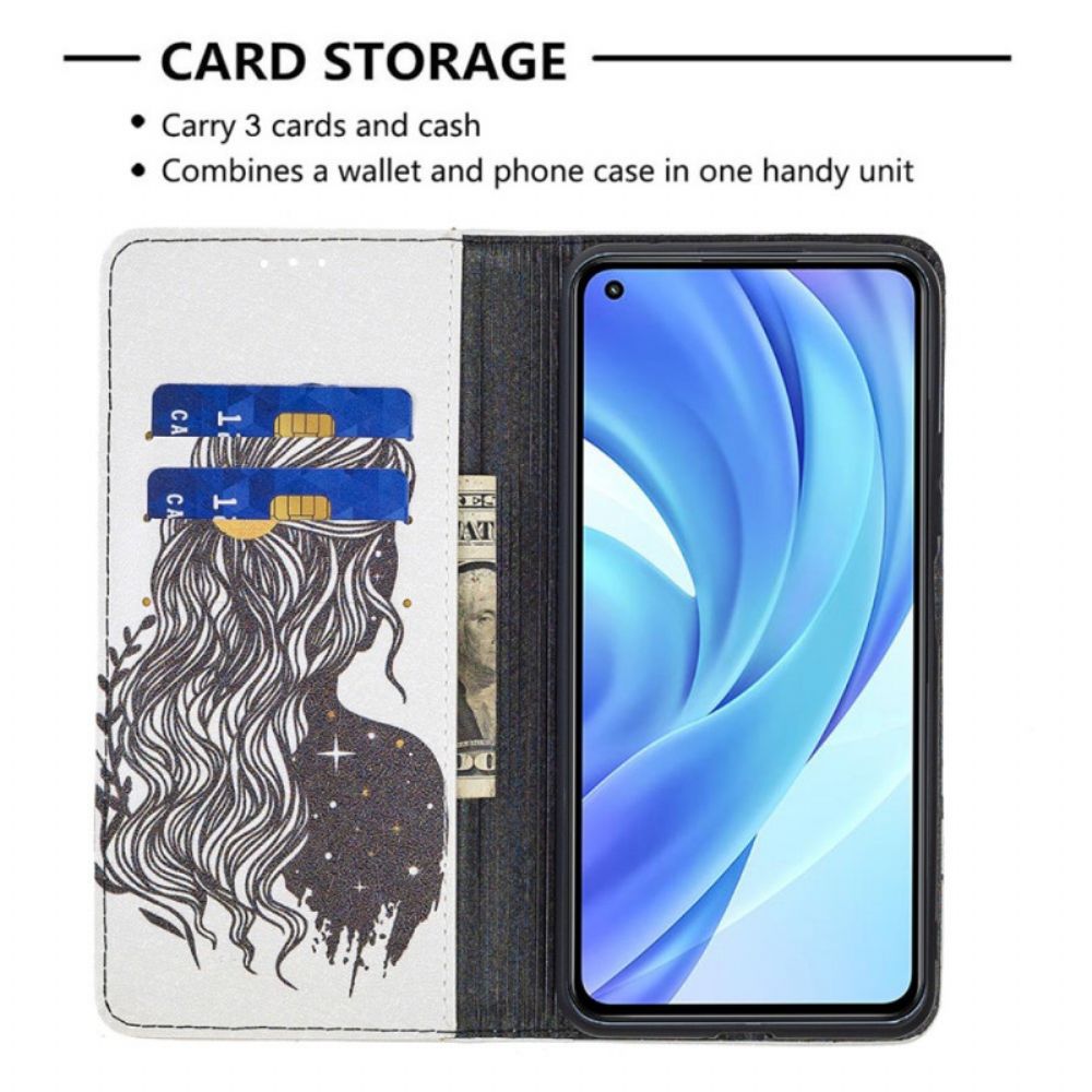 Schutzhülle Für Xiaomi Mi 11 Lite 5G NE / Mi 11 Lite 4G / 5G Flip Case Hübsches Haar