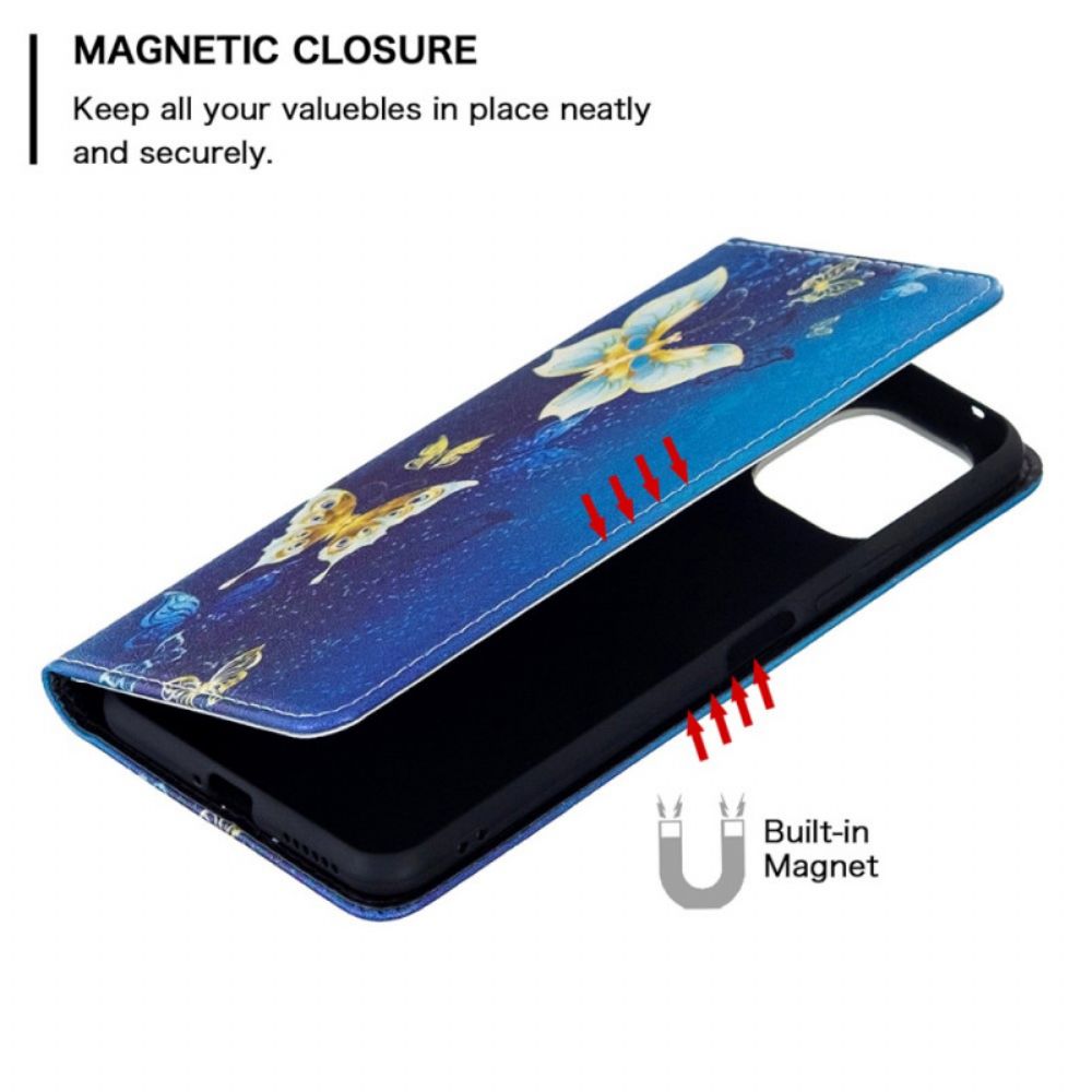 Schutzhülle Für Xiaomi Mi 11 Lite 5G NE / Mi 11 Lite 4G / 5G Flip Case Schmetterlinge