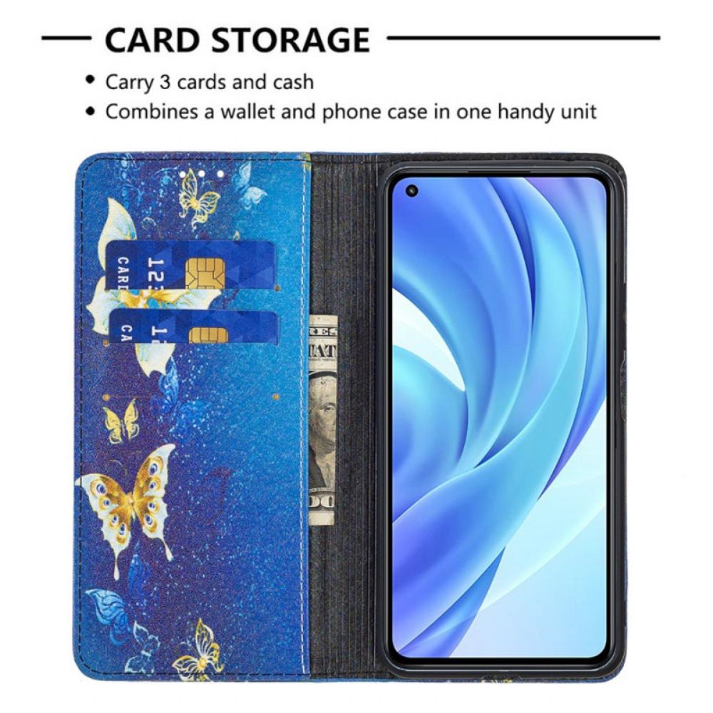 Schutzhülle Für Xiaomi Mi 11 Lite 5G NE / Mi 11 Lite 4G / 5G Flip Case Schmetterlinge