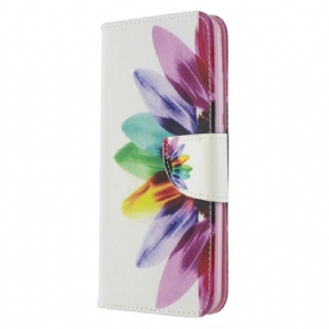 Flip Case Für Xiaomi Redmi 8A Aquarell Blume