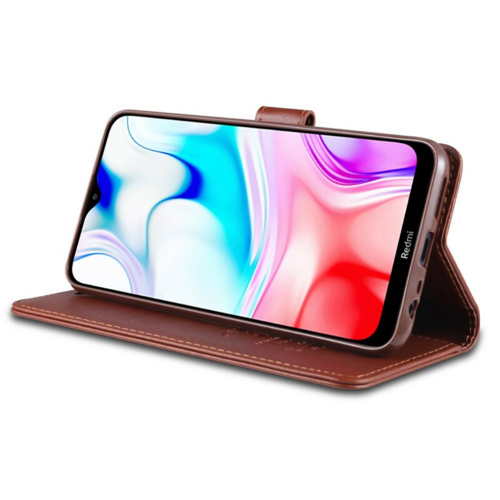 Flip Case Für Xiaomi Redmi 8A Azns Kunstleder