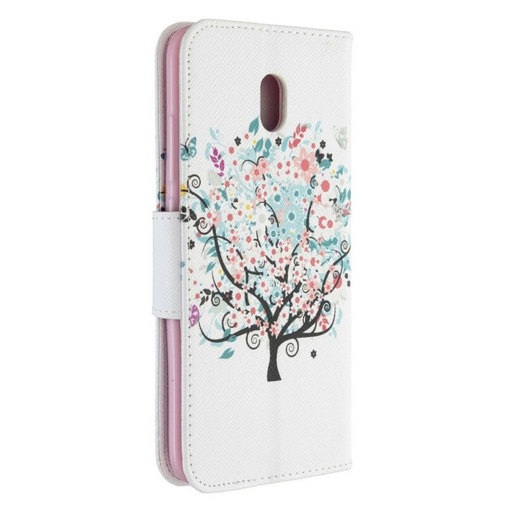 Flip Case Für Xiaomi Redmi 8A Blumiger Baum