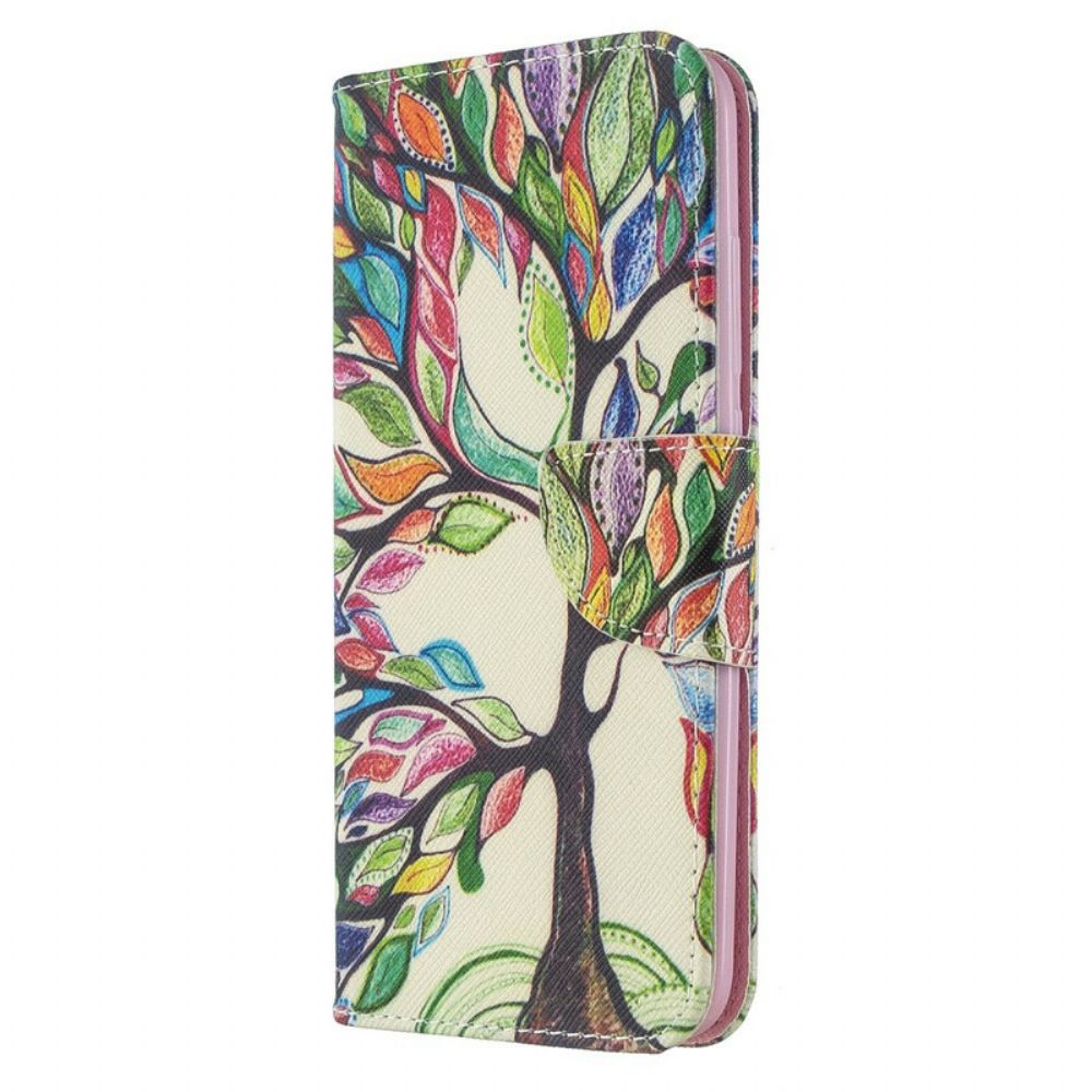 Flip Case Für Xiaomi Redmi 8A Farbiger Baum