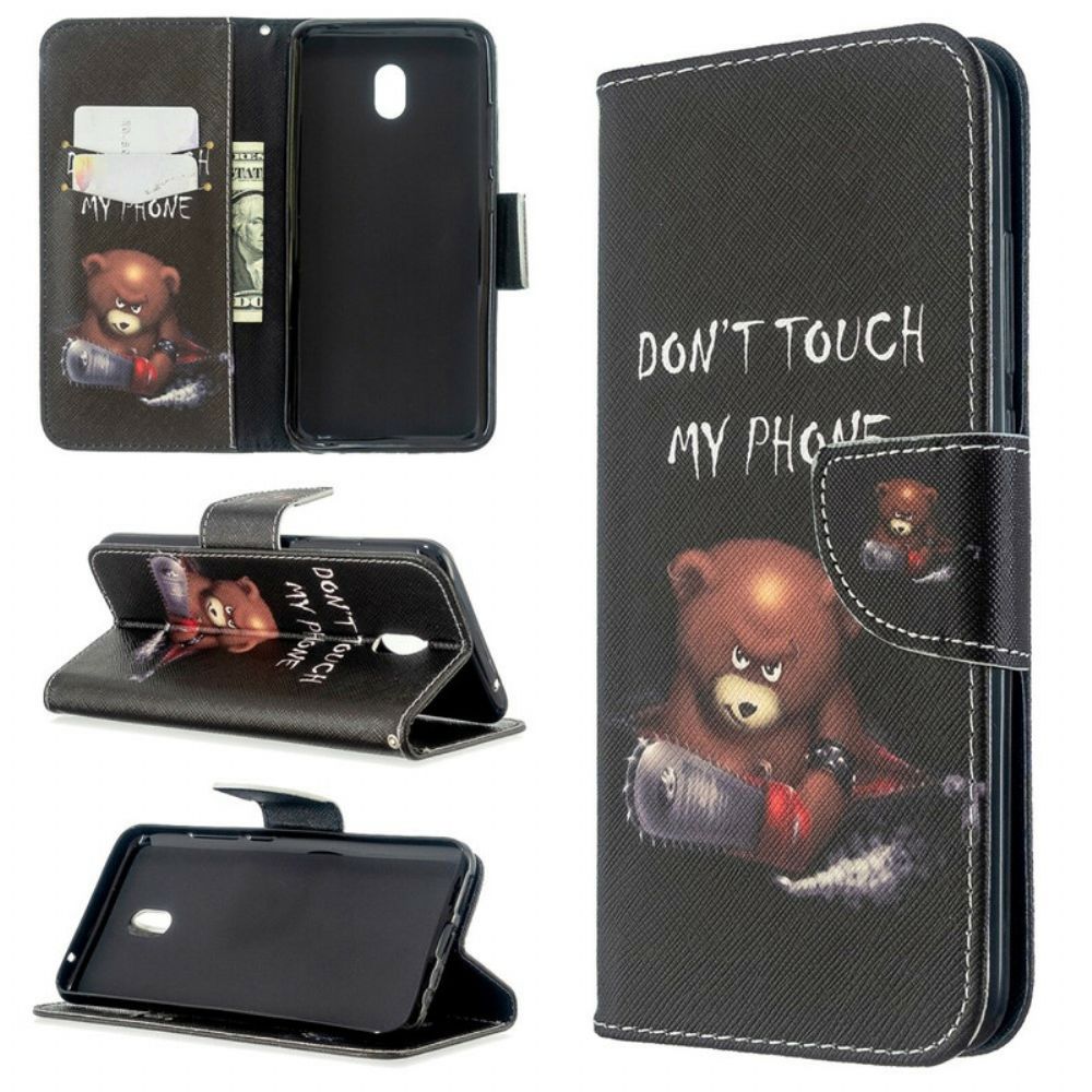 Flip Case Für Xiaomi Redmi 8A Gefährlicher Bär