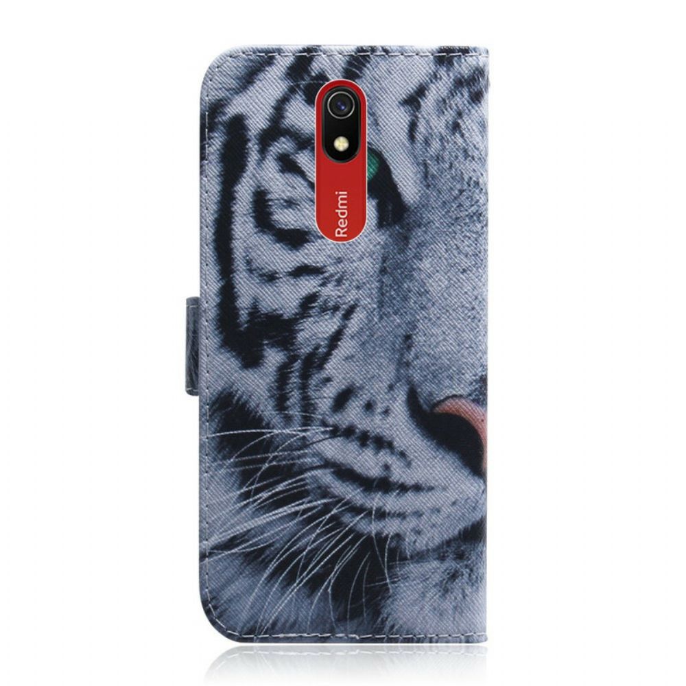 Flip Case Für Xiaomi Redmi 8A Tigergesicht
