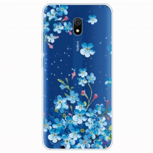Hülle Für Xiaomi Redmi 8A Blauer Blumenstrauß