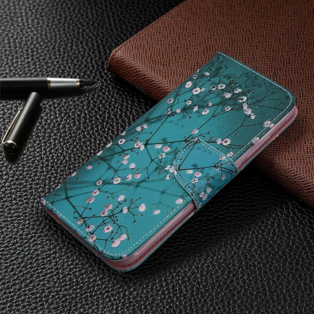 Lederhüllen Für Xiaomi Redmi 8A Blühender Baum