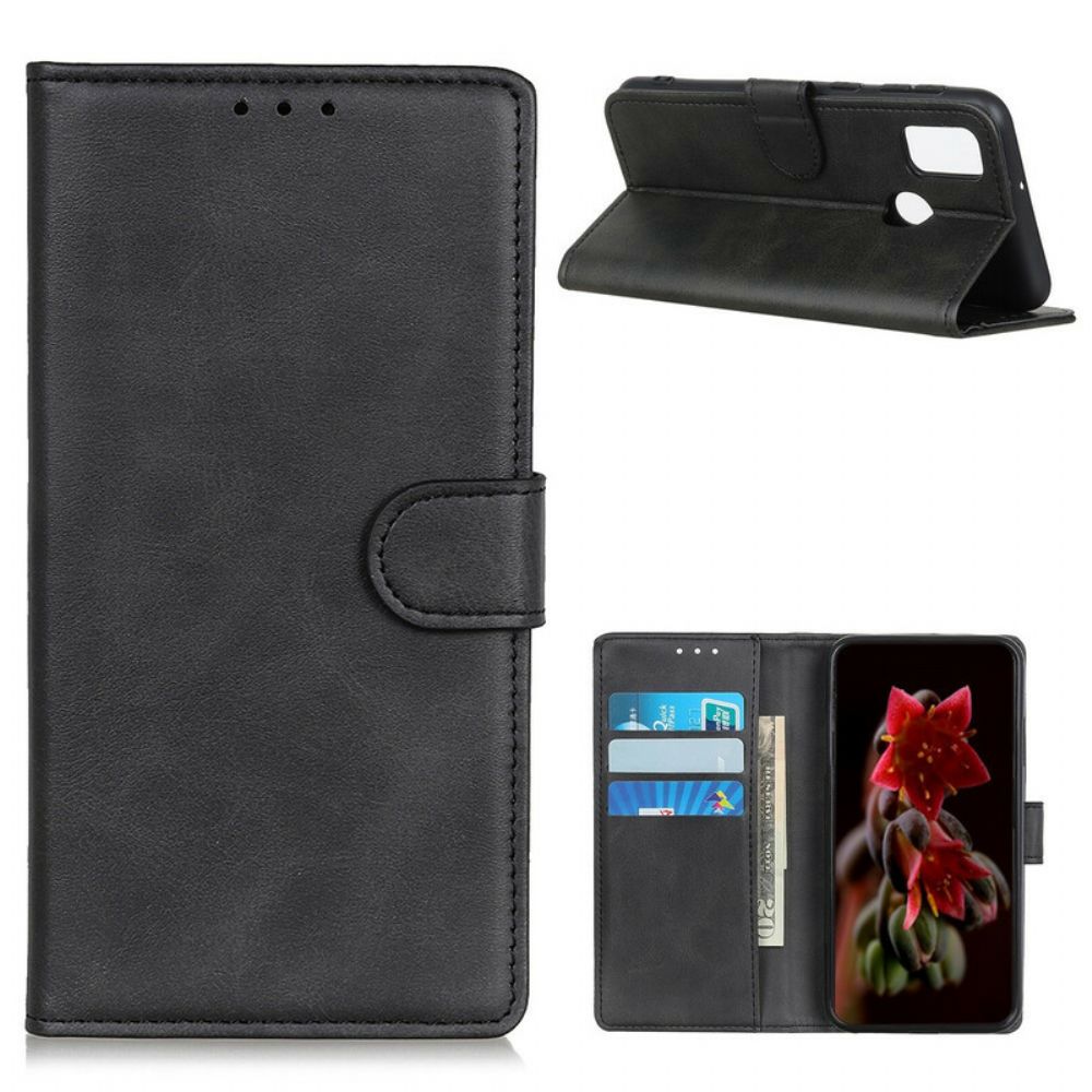 Flip Case Für Oppo A53 / A53s Retro-mattleder-effekt