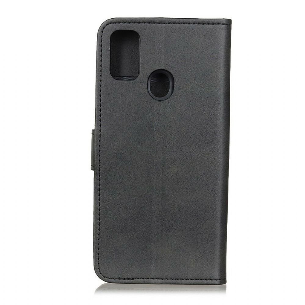 Flip Case Für Oppo A53 / A53s Retro-mattleder-effekt
