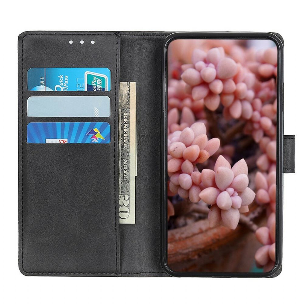 Flip Case Für Oppo A53 / A53s Retro-mattleder-effekt