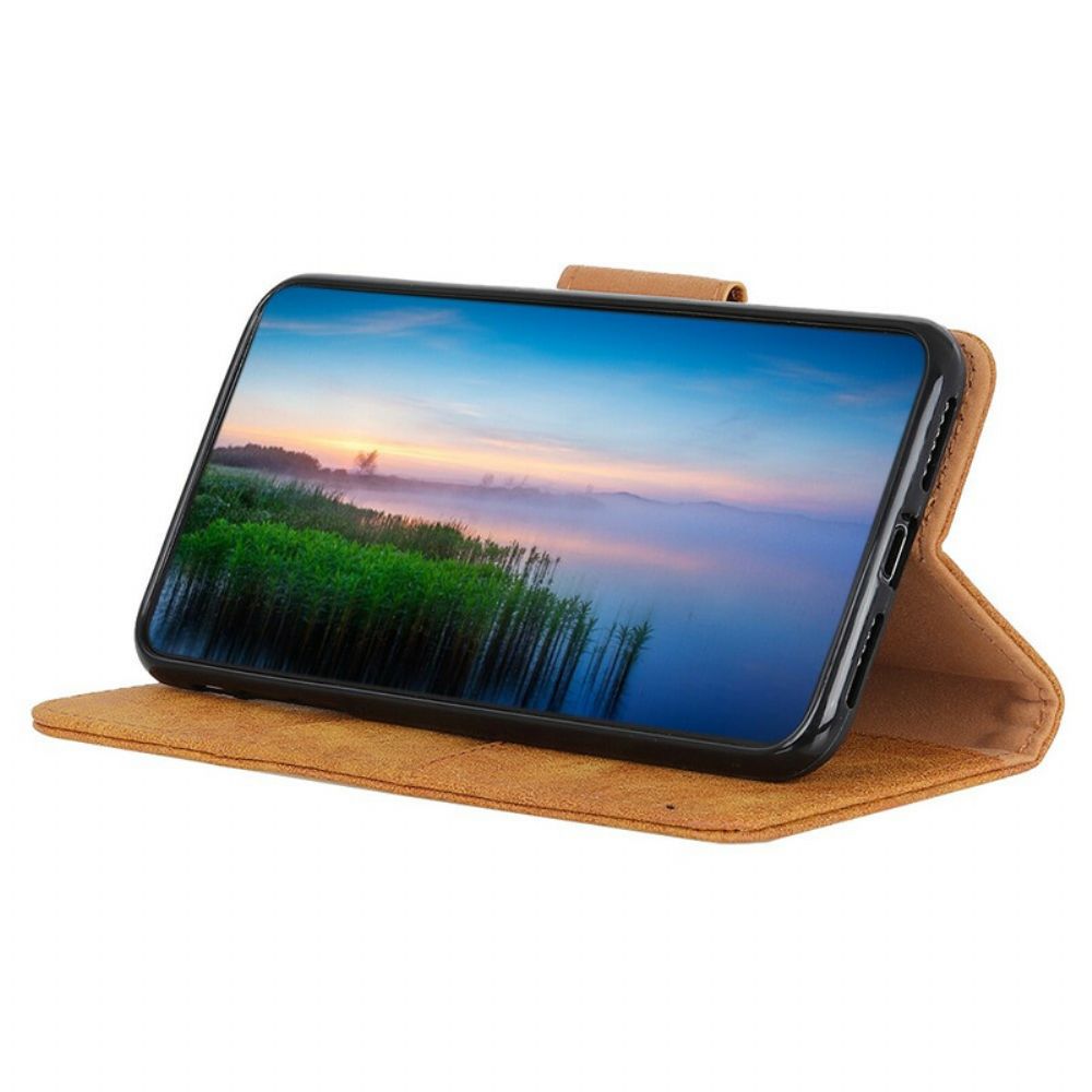 Flip Case Für Oppo A53 / A53s Vintage Spaltleder