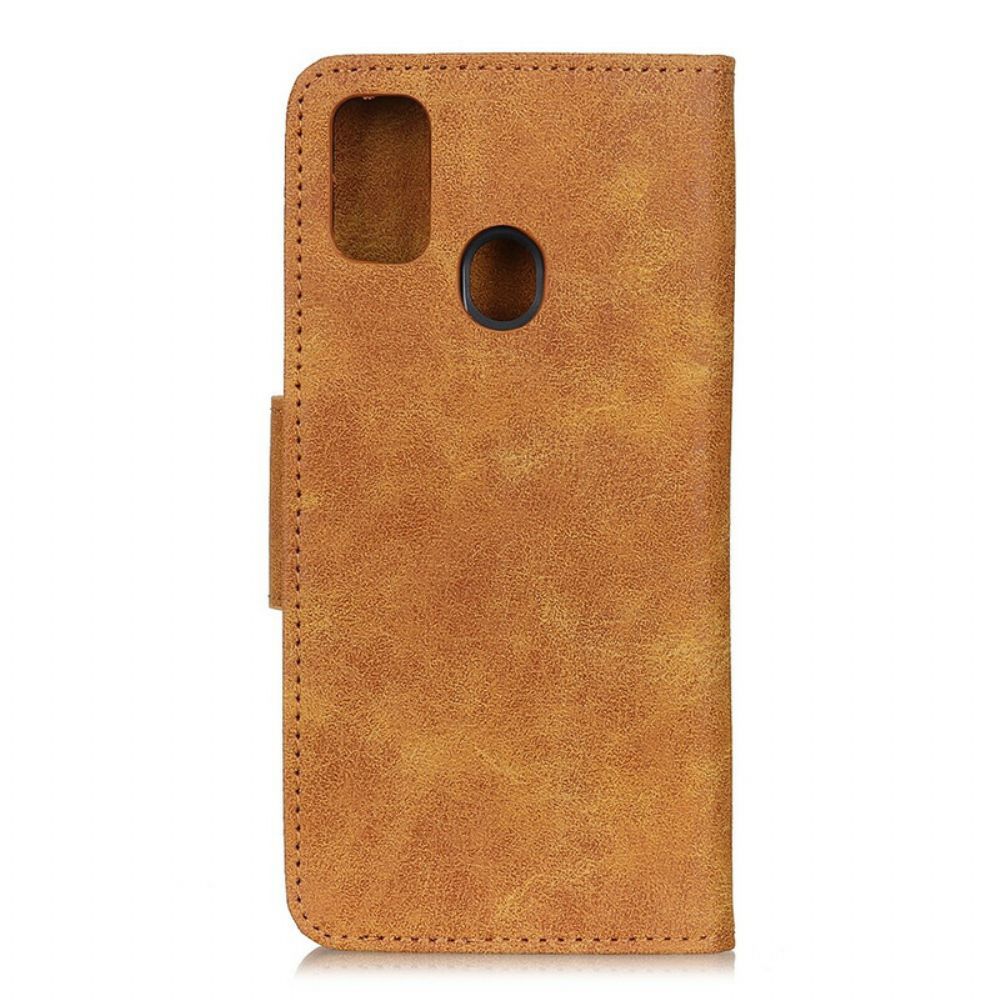 Flip Case Für Oppo A53 / A53s Vintage Spaltleder