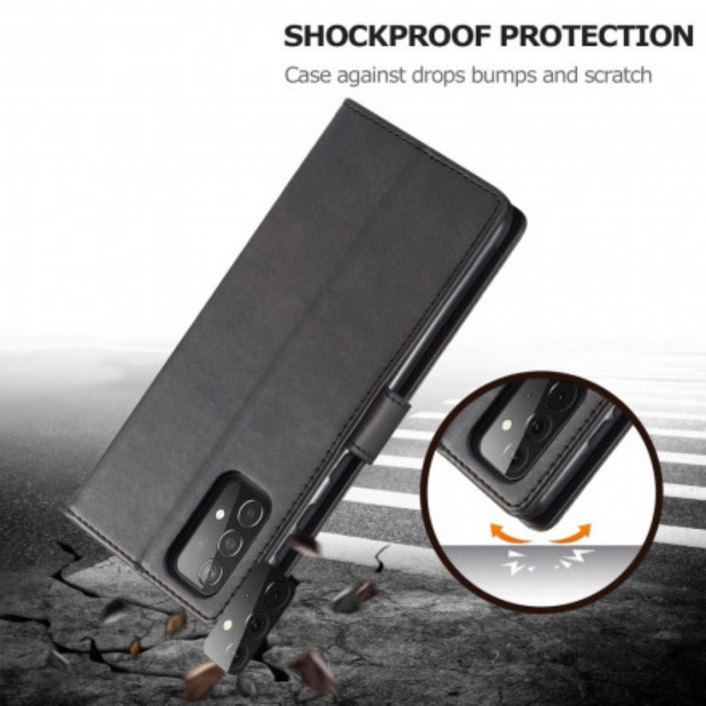 Flip Case Für Samsung Galaxy A72 4G / 5G Lc.imeeke Ledereffekt