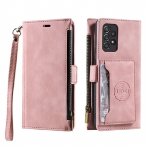 Flip Case Für Samsung Galaxy A72 4G / 5G Münz- Und Kartenhalter