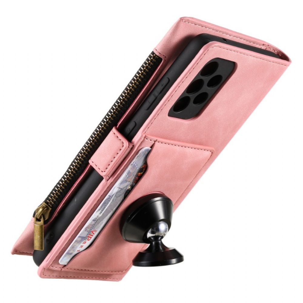 Flip Case Für Samsung Galaxy A72 4G / 5G Münz- Und Kartenhalter