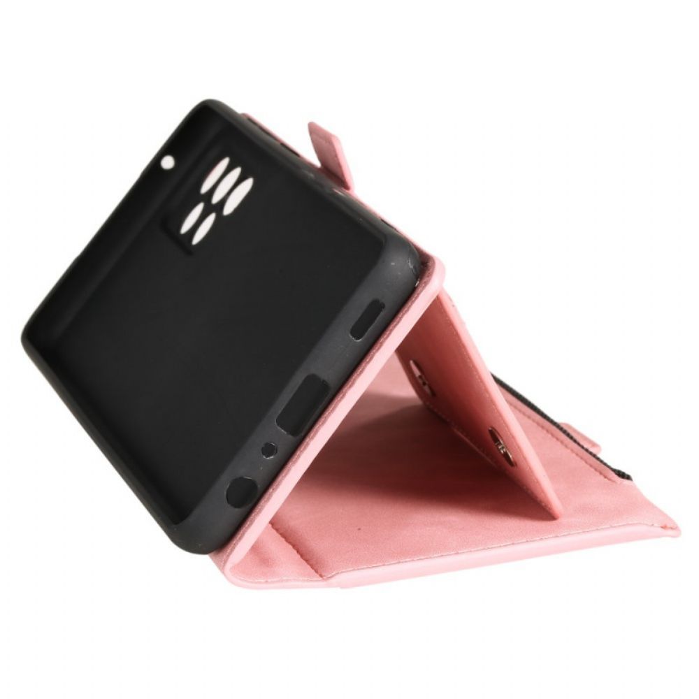 Flip Case Für Samsung Galaxy A72 4G / 5G Münz- Und Kartenhalter