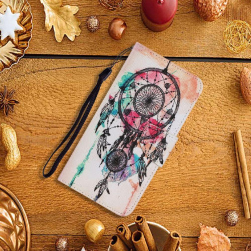 Flip Case Für Samsung Galaxy A72 4G / 5G Traumfänger-aquarell