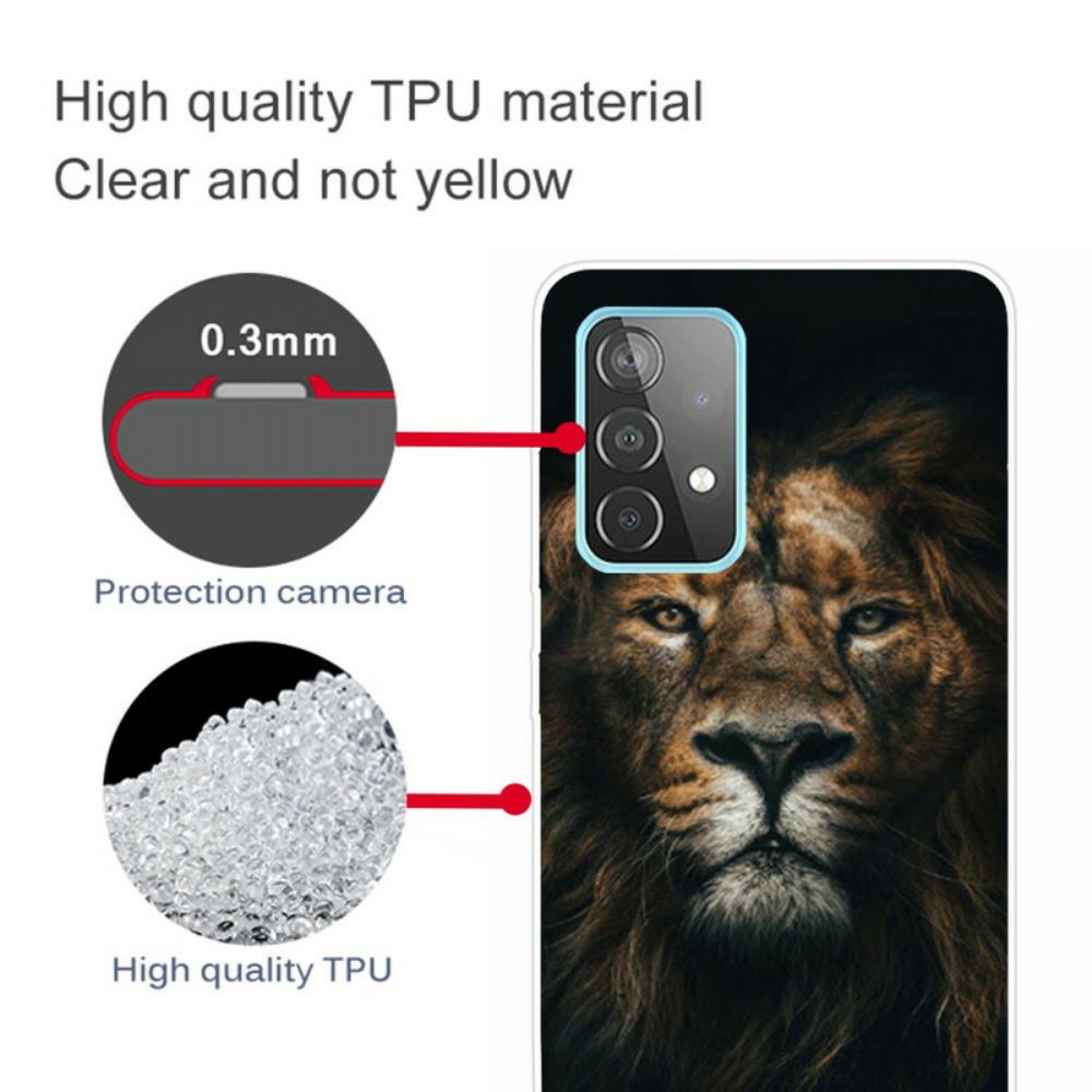 Handyhülle Für Samsung Galaxy A72 4G / 5G Fabelhafte Katze