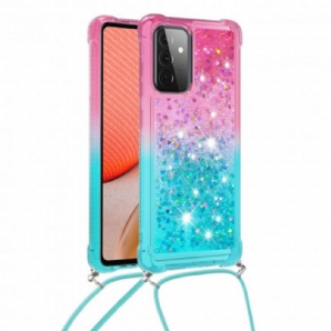 Hülle Für Samsung Galaxy A72 4G / 5G Silikon Glitter Und Kordel