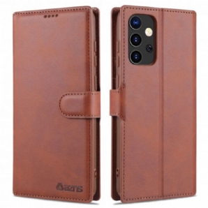 Lederhüllen Für Samsung Galaxy A72 4G / 5G Azns Retro
