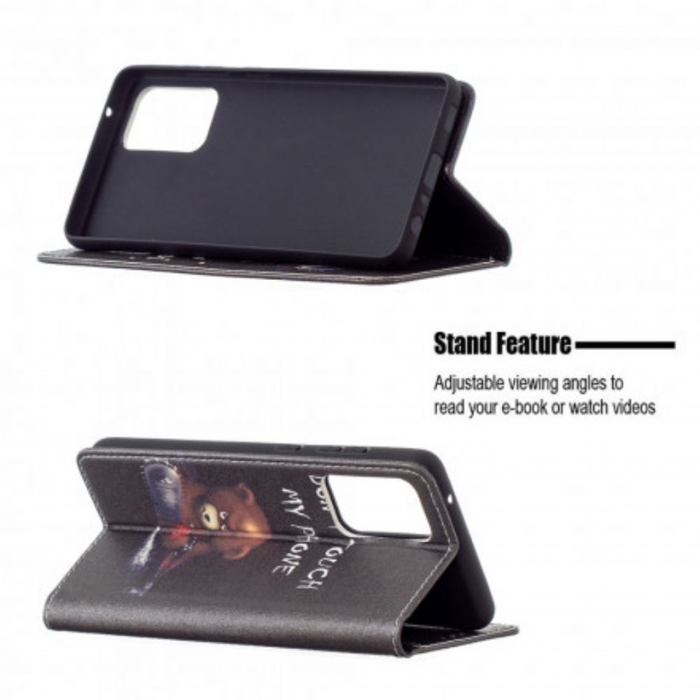 Schutzhülle Für Samsung Galaxy A72 4G / 5G Flip Case Gefährlicher Bär
