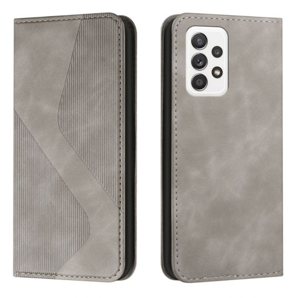 Schutzhülle Für Samsung Galaxy A72 4G / 5G Flip Case Lederoptik Im S-design