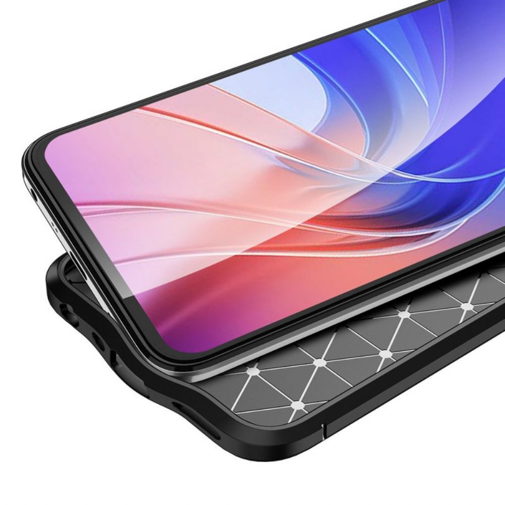 Handyhülle Für Realme 9 Pro Plus Doppellinie Litschi-leder-effekt